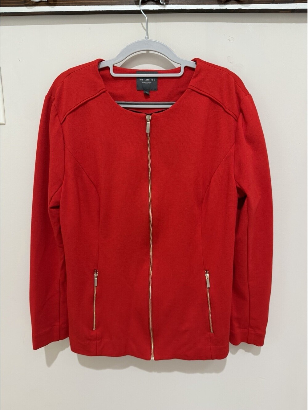 THE LIMITED Goji Berry Zip Front Jacket XL Stretch Breathable Comfort MSRP $119